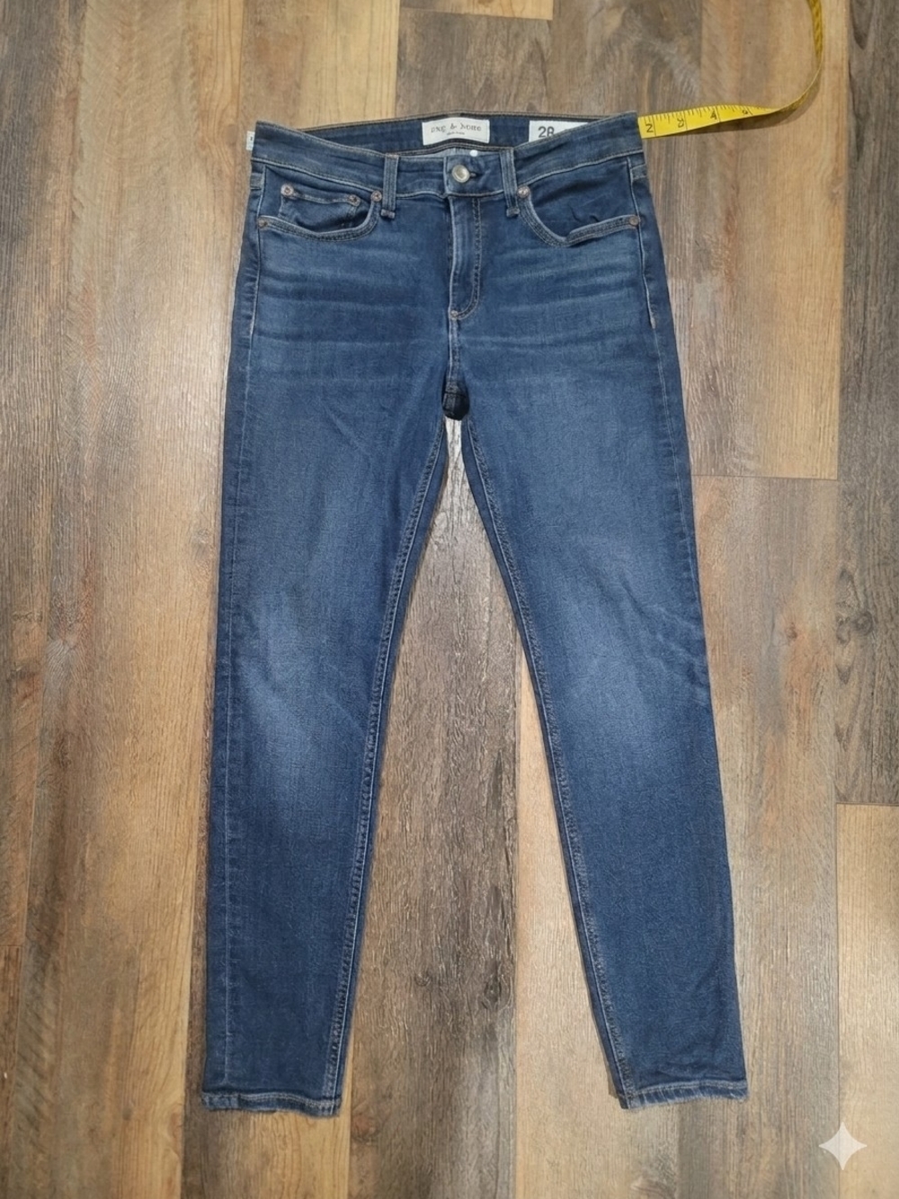 Rag & Bone Cate Mid-Rise Ankle Skinny Jeans Stevie Wash Size 28 EUC